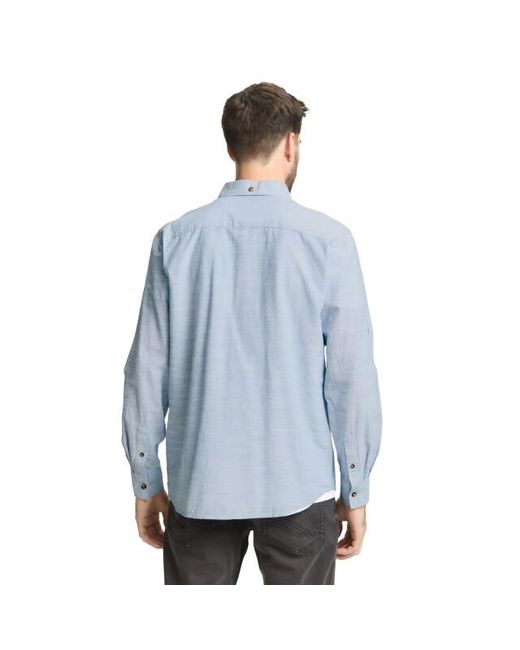 Tom Tailor Structured Shirt in het Blue voor heren