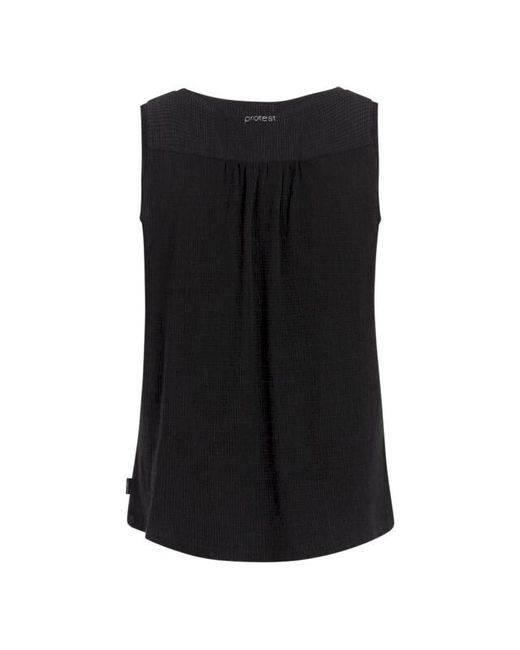 Protest Fields Singlet Strandshirt in het Black