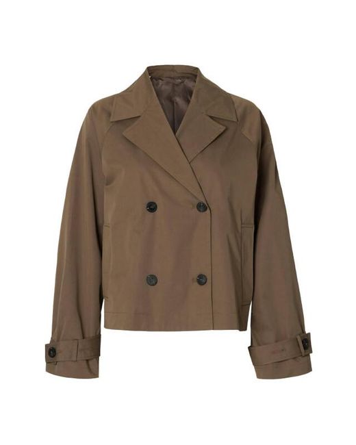 SELECTED Coat 16099786 Cilo in het Green