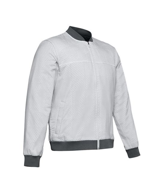 Under Armour Gray Coldgear Reactor Bomber Jacket 1350940 014 Textile for men