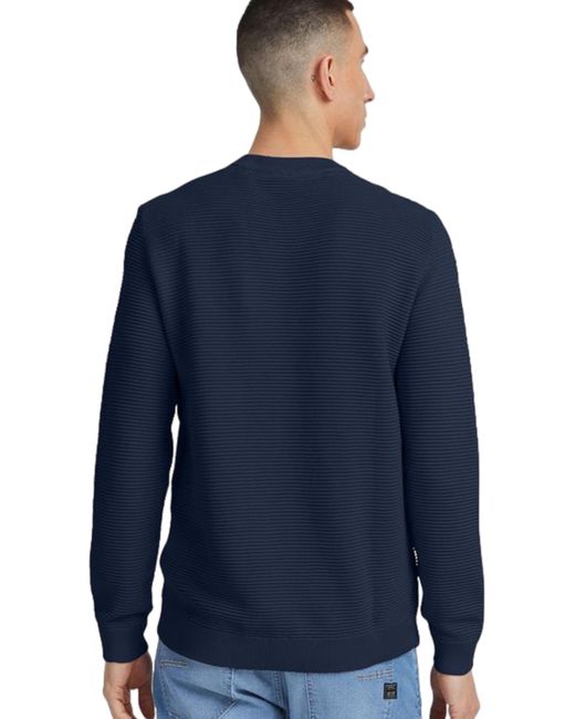 Solid Pullover in Blue für Herren