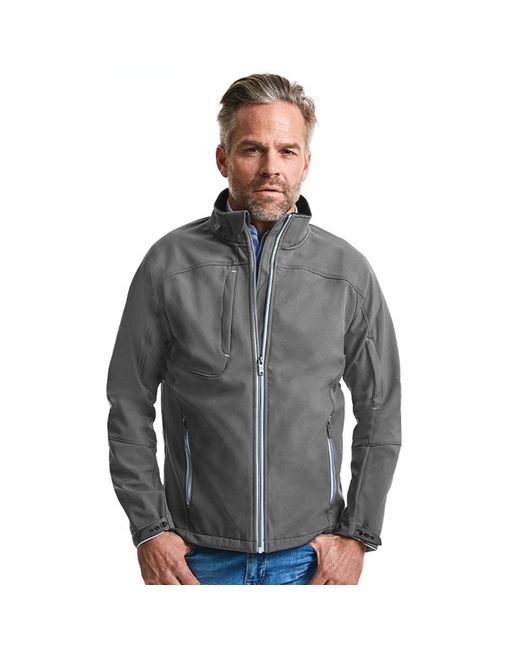 Russell Russell Bionic Softshell Jacket (Ijzergrijs) in het Gray voor heren
