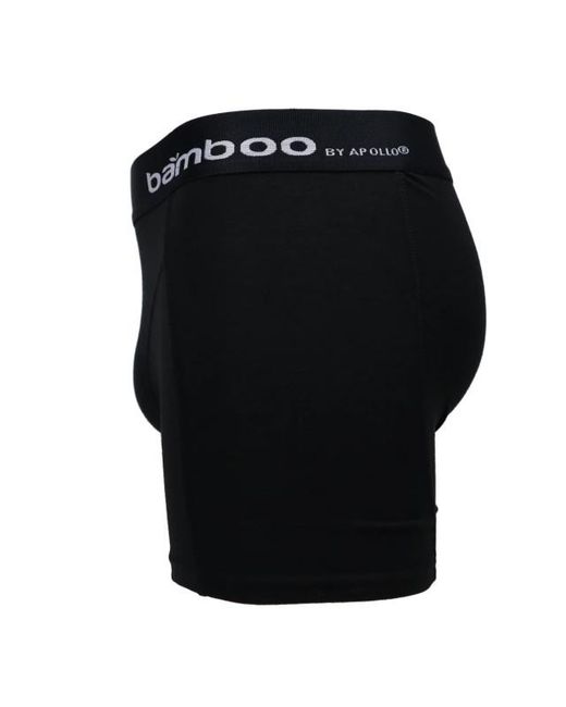 Apollo Couture Bamboe Boxershort 2-Pack in het Black voor heren