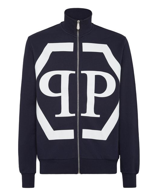 Philipp Plein Jogging Jacket Hexagon in het Blue voor heren