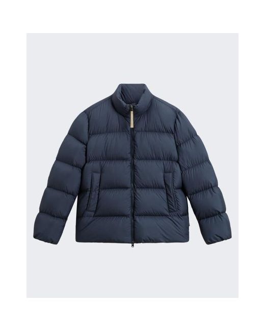 Woolrich Jassen ,Blauw ,Polyester Cloud Eagle Jacket in het Blue voor heren