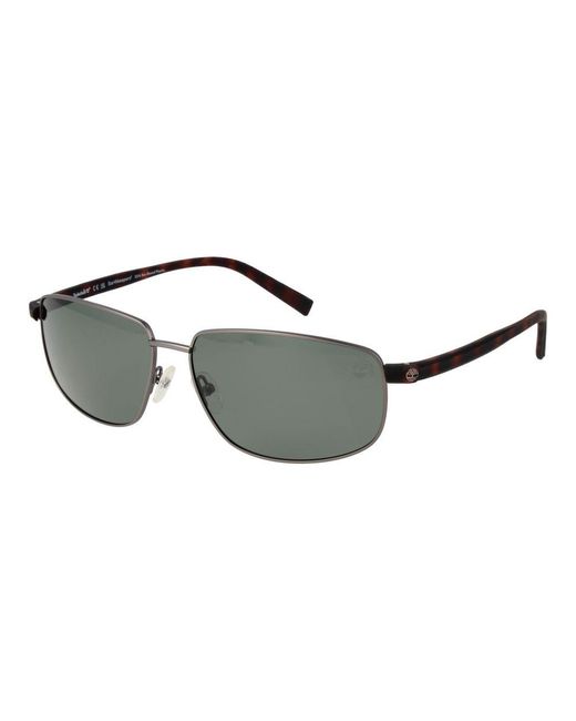 Timberland Gray Metal Sunglasses for men