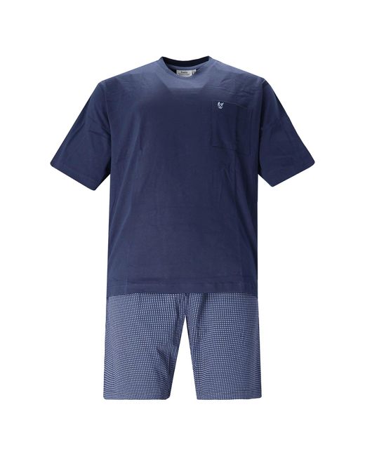 Hajo Pyjama in het Blue voor heren