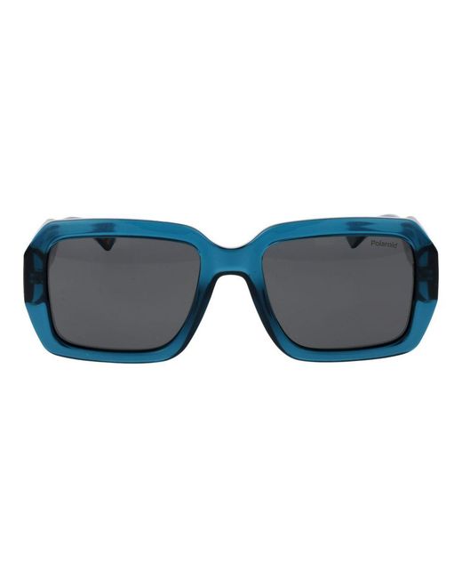 Polaroid Blue Bicolor Plastic Sunglasses