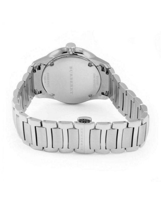Burberry Bu10007 The Classic Herrenuhr Aus Edelstahl in Metallic für Herren