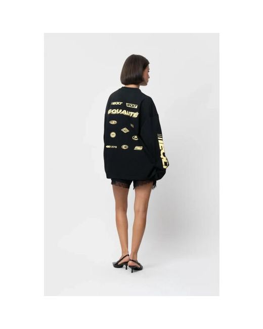 Equalite Adrien Longsleeve Tee in het Black voor heren