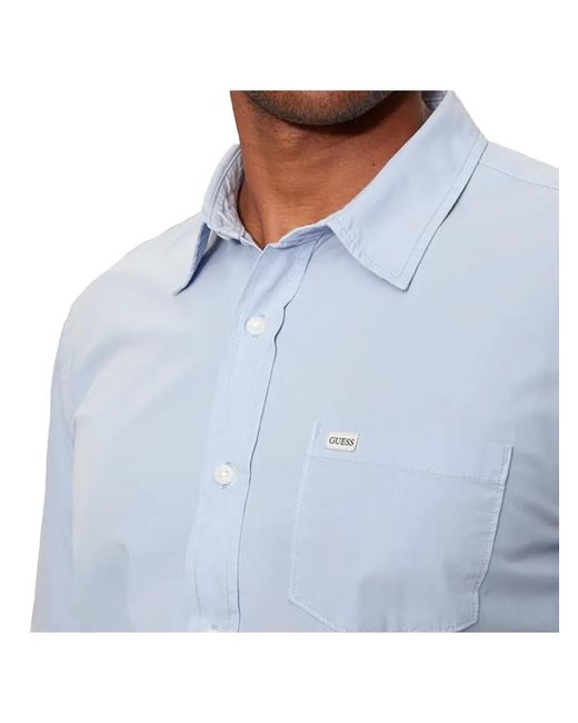 Guess G Classic Overhemd in het Blue voor heren