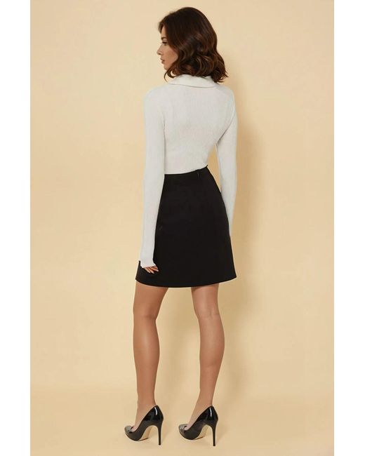 Hiccup Natural High-Waist Mini A-Line Skirt