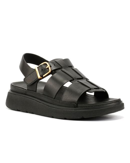 Fitflop Gen-Ff Fisherman Leren Sandalen in het Black