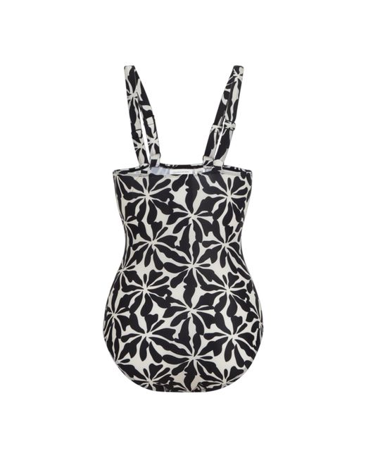 Regatta Sakari Abstract Floral Tummy Control One Piece Zwempak in het Black
