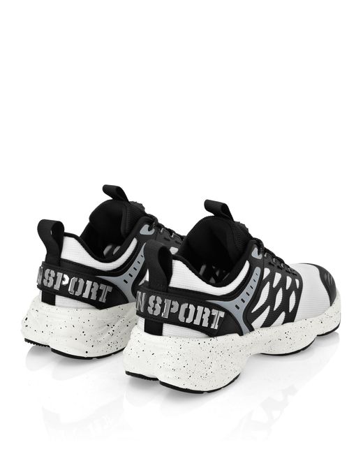 Philipp Plein Black Runner Sneaker Scratch