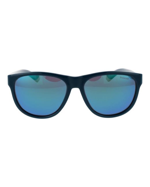 Polaroid Blue Bicolor Plastic Sunglasses