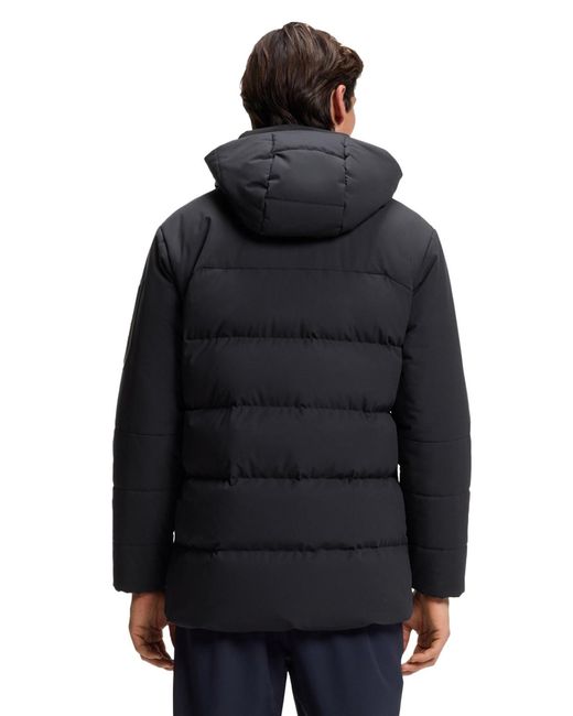 Boss Boss Winterjas Regular Fit Effen in het Blue voor heren