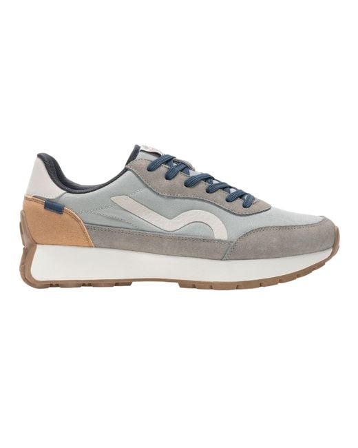Regatta Gray Marine Heritage Ii Suede Trainers /Tan/Denim) for men