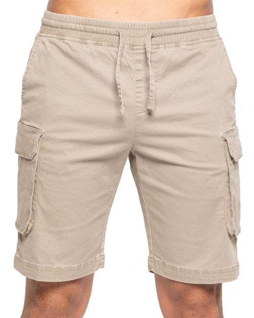 Enzo Cargo Korte Broek in het Natural voor heren