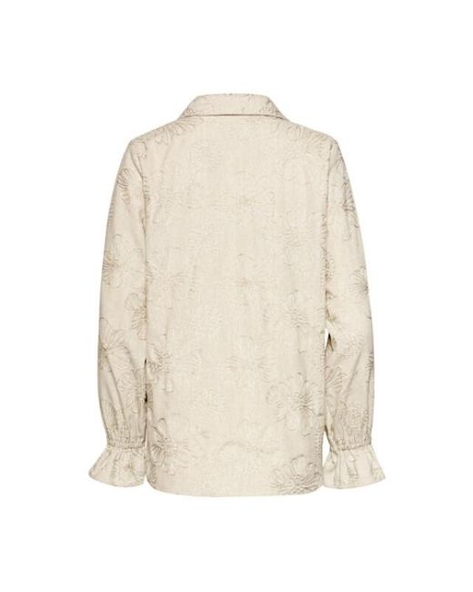 Smashed Lemon Blouse 26059 Sand in het Natural