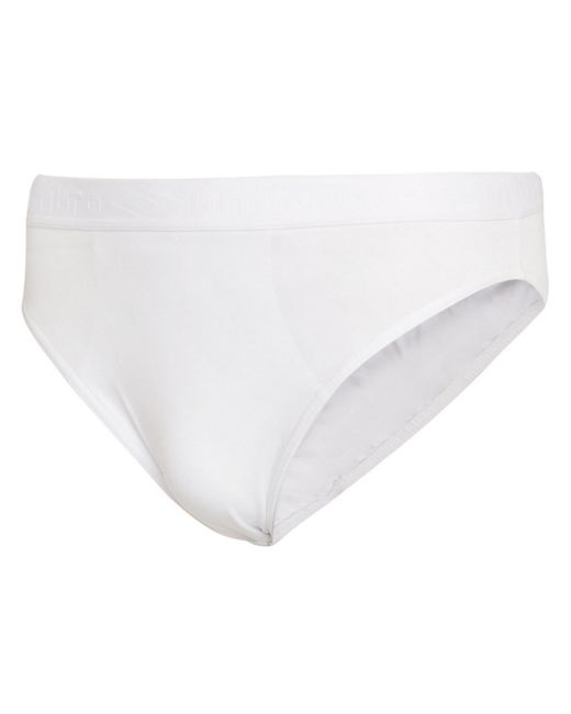 Umbro White Plain Briefs (Pack Of 3) for men