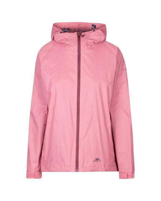 Trespass Pink Ladies Tayah Ii Waterproof Shell Jacket (Rose)