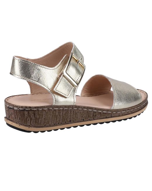 Hush Puppies Metallic Ladies Ellie Leather Sandals