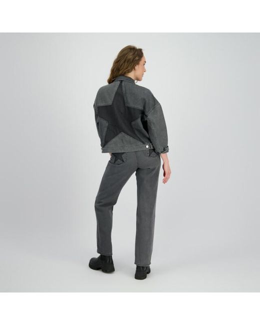 Raizzed Veronica Star Jacket Denim in het Gray