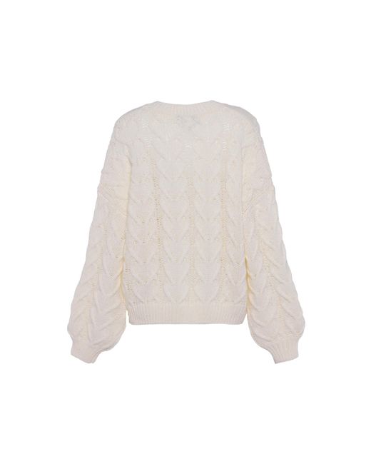 faina Jumper Wolwit in het White