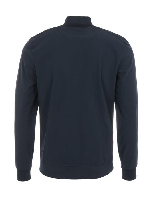Lyle & Scott Softshell Jack Met Ritssluiting En Trechterhals in het Blue voor heren
