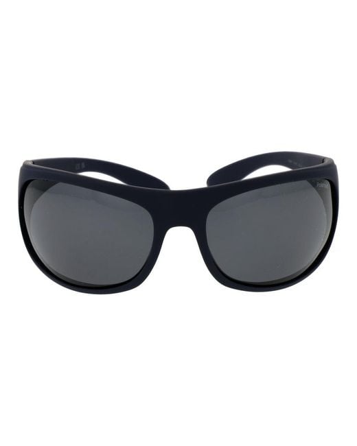 Polaroid Black Blue Plastic Sunglasses
