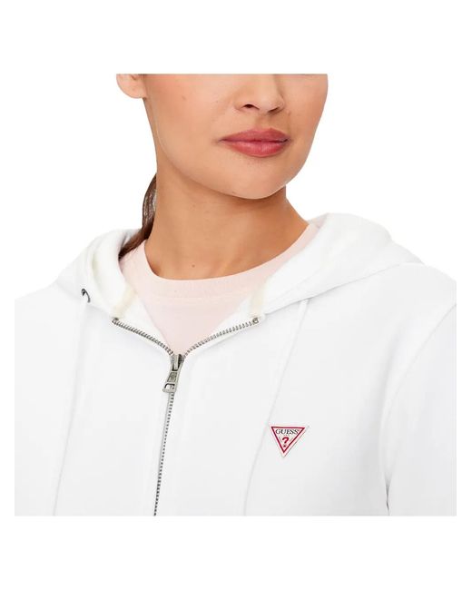 Guess Mini Driehoek Sweatshirt in het White