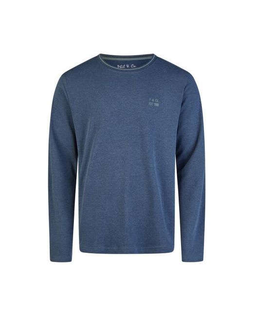 Phil & Co. Berlin Winter Pyjama Set Lang Interlock Donkerblauw Geruit in het Blue voor heren