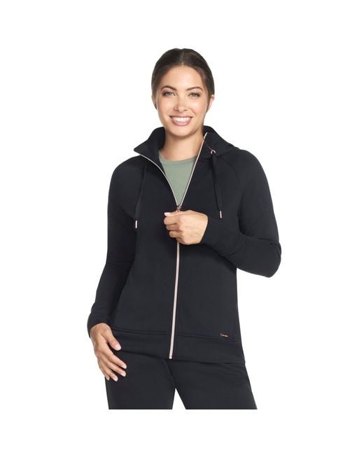 Skechers Black Performance Skechluxe Elevate Hooded Jacket Rayon