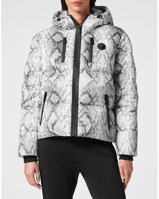 Philipp Plein Jas Python in het Gray