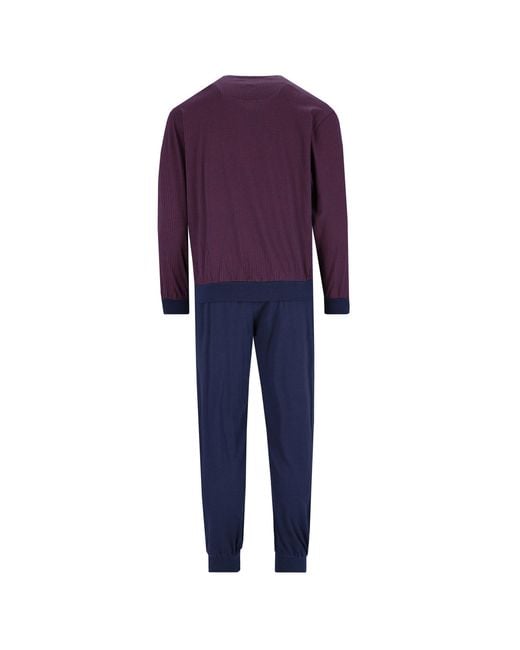 Hajo Pyjama in het Blue voor heren