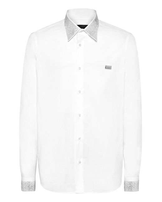 Philipp Plein Overhemd Slim Fit in het White voor heren