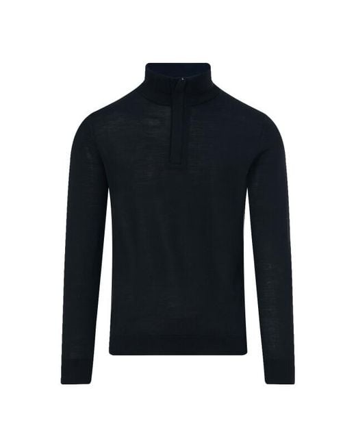 Dutch Dandies Pullover Half Zip in het Blue voor heren