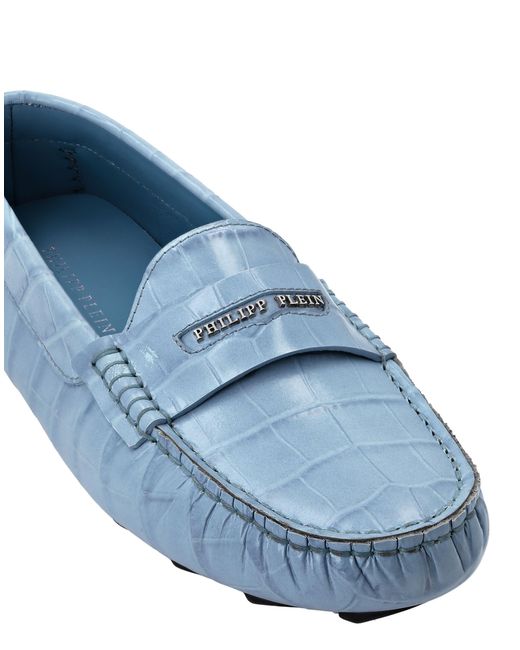 Philipp Plein Blue Mokassin