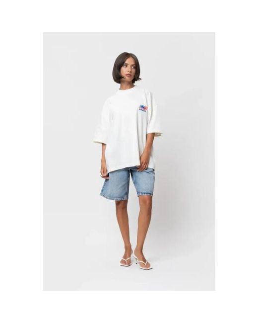 Equalite Hunter Boxy Tee Off in het White voor heren