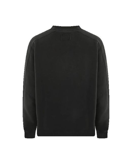 Represent Stepped Hem Sweatshirt in het Black voor heren