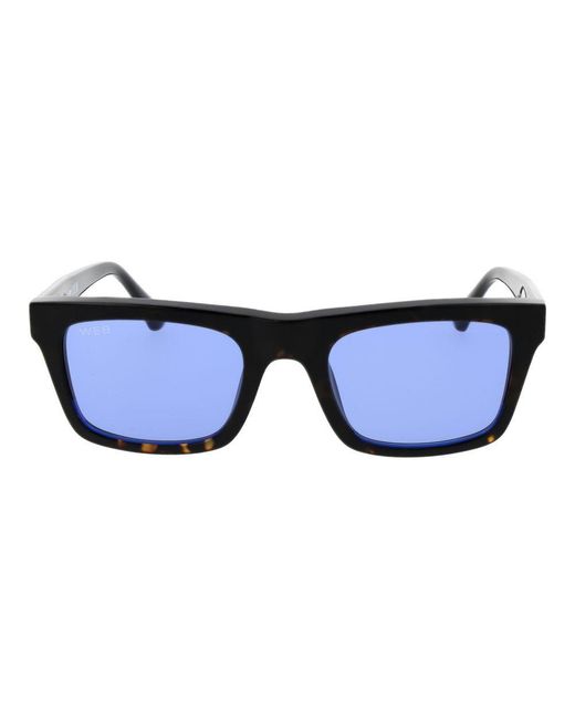 Web Blue Acetate Sunglasses for men