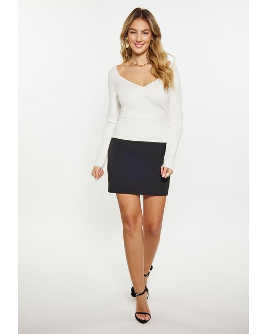 faina Blouse Wolwit in het White