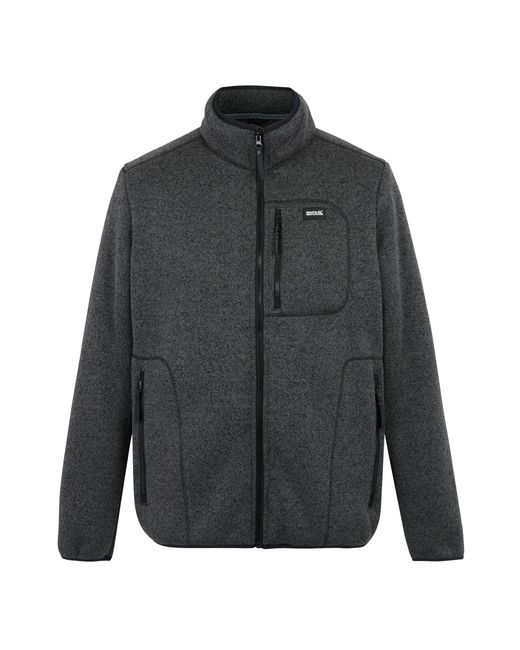 Regatta Gray Barlee Marl Full Zip Fleece Jacket for men