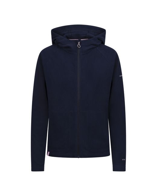 Trespass Blue Ladies Nolans At100 Hooded Fleece Jacket