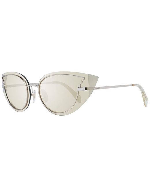 Police White Metal Sunglasses