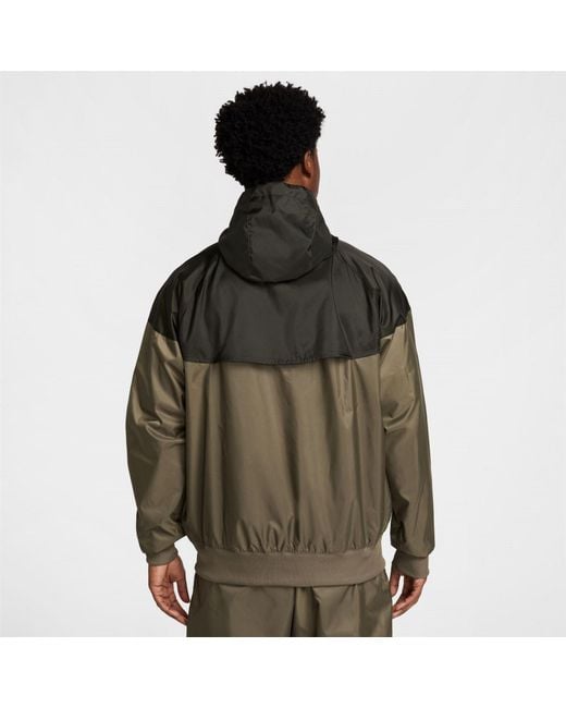 Nike Windrunner Jas /Zwart) in het Brown voor heren