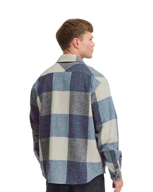 Solid Shirt in het Blue voor heren