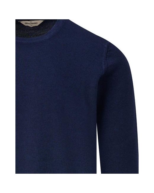 Gran Sasso Polo Ss in het Blue voor heren