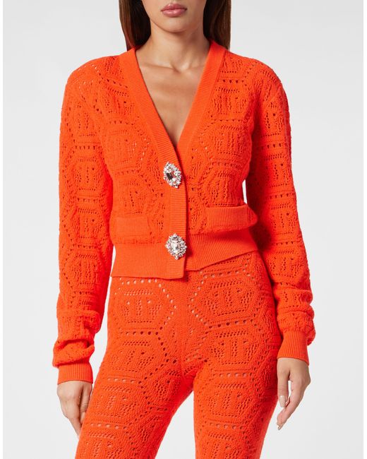 Philipp Plein Vest Monogram in het Red